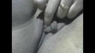 Cuckold husband shares his wife in a video call with a webcam