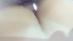 Threesome anal Cuckold husband masturbates while big booty wife fuck with 18 yo boy with no condoms