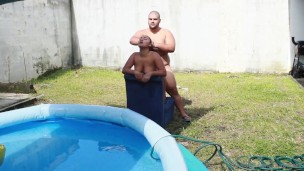 Unfaithful wife fucks her neighbor while her husband works